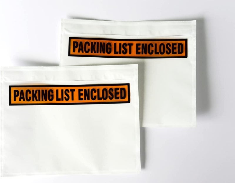 FEILONG PACKAGING 1000 Pcs Packing List Envelope Pouches 7.5 x 5.5 inch,packing envelopes for shipping and Mailing Pouch Enclosed Bags with Packing Slips Invoice Label (7.5 x 5.5 inch) - Image 1